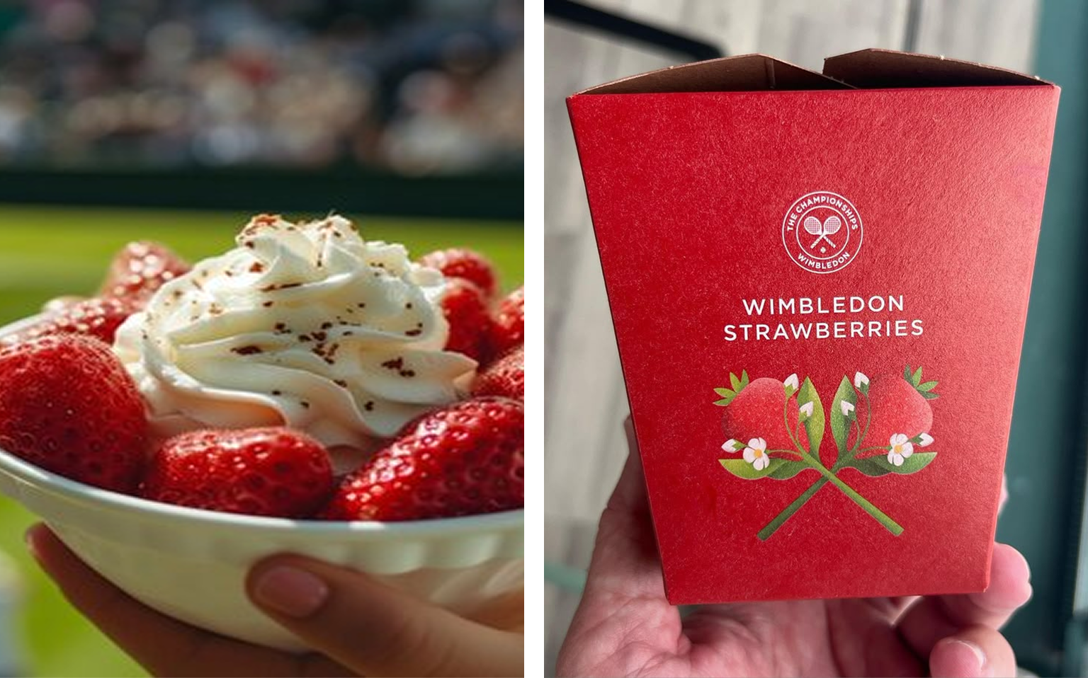Fragola con panna Wimblidon